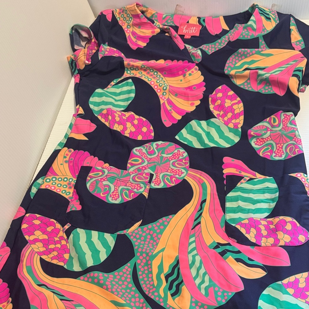 Colorful Abstract Midi Dress